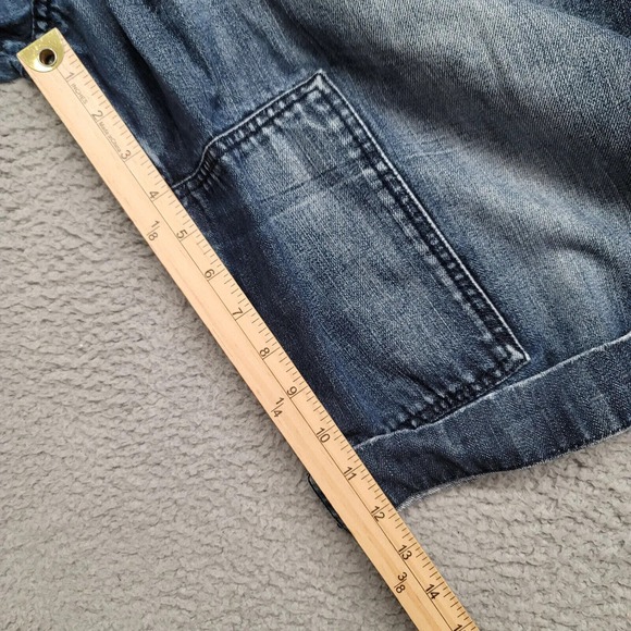 Rocawear Shorts Mens 42 Blue Denim Baggy 90s Y2k Hip Hop Distressed Casual Skate - Picture 13 of 15